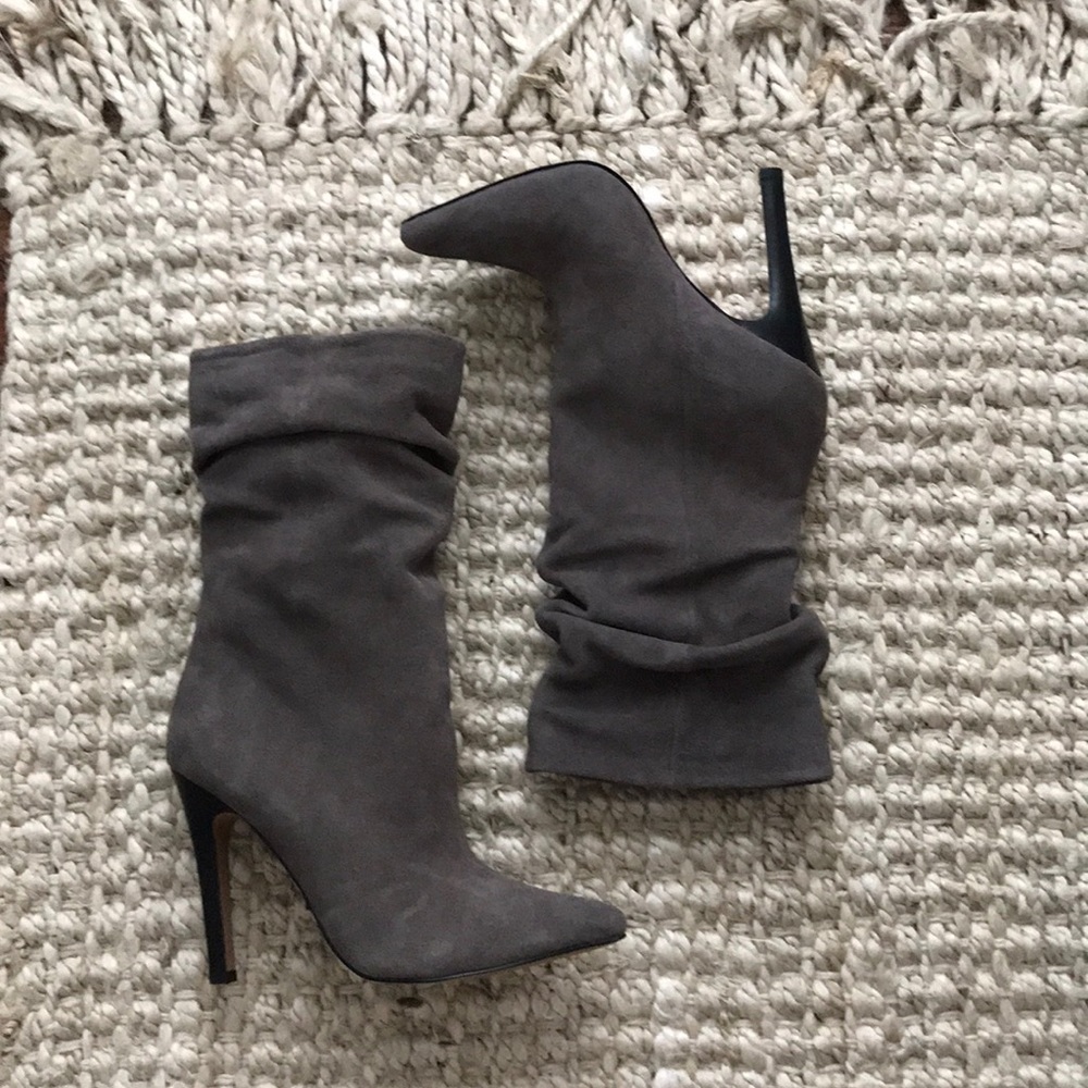 Aldo Gray Suede Ankle Boot